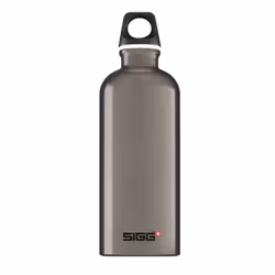 SIGG Traveller Smoked Pearl, 1000 ml, Randonnée, Perle, Aluminium, Bouchon à vis, Noir