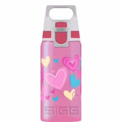 SIGG Viva One, 0,5 ml, Vélo, Fitness, Randonnée, Sports, Multicolore, Plastique, Motif à cœur, Allemagne