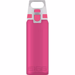 SIGG Total Color, 600 ml, Utilisation quotidienne, Baie, Transparent, Tritan, Bouchon à clapet, Gris