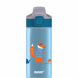 SIGG Miracle Fox, 400 ml, Utilisation quotidienne, Bleu, Aluminium, Garçon/Fille, Motif