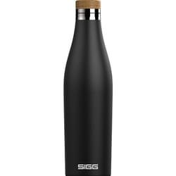 SIGG Meridian Black Utilisation quotidienne 500 ml Bambou, Acier inoxydable Noir