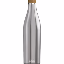 SIGG Meridian Brushed, 700 ml, Utilisation quotidienne, Acier brossé, Bambou, Acier inoxydable, Monochromatique, Chine