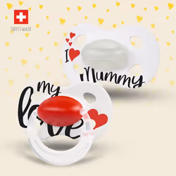 Medela Day&Night Tétine pour bébé pour la nuit Orthodontique Silicone Noir, Blanc