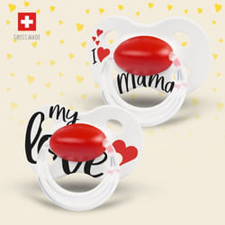 Medela ORIGINAL Tétine pour bébé classique Orthodontique Silicone Noir, Rouge, Blanc