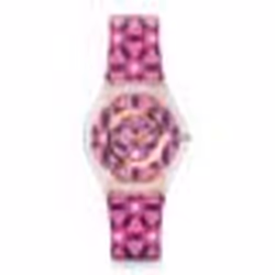 Montre Femme - Swatch - Vetrata SFW108 - Motifs géométriques - Cuir - Quartz