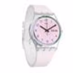 Montre - Swatch - GE714 - 34mm - Cadran rose - Bracelet silicone rose clair
