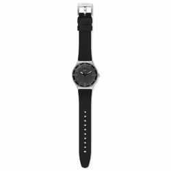 Montre - Swatch - Black Suit Big Classic - Bracelet silicone - Mouvement Quartz - Noir
