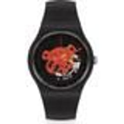 Montre - SWATCH - THINK TIME TO BLACK - Biocéramique 41mm - Étanchéité 30 Atm - Mixte