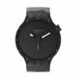 Montre - SWATCH - BASALT Originals Big Bold - Bioceramic 47mm - Silicone Noir - Quartz Analogique