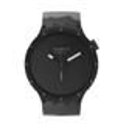 Montre - SWATCH - BASALT Originals Big Bold - Bioceramic 47mm - Silicone Noir - Quartz Analogique