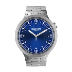 Montre - SWATCH - Big Bold Irony Indigo Hour - Acier inoxydable - Cadran bleu marine - 47 mm
