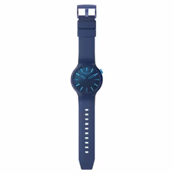Montre - SWATCH - Big Bold Indigo Glow - Silicone et plastique - Mouvement à Quartz - 47 mm