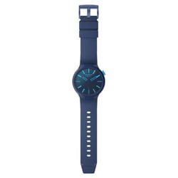 Montre - SWATCH - Big Bold Indigo Glow - Silicone et plastique - Mouvement à Quartz - 47 mm