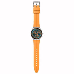 Montre - SWATCH - Tangerine Tiger - Chronographe - Bracelet silicone - Cadran bleu