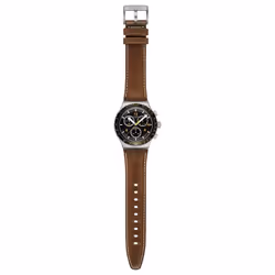 Montre - SWATCH - Montre Swatch chrono Canyon Chaser - Cuir marron - Quartz - Analogique