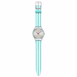 Montre - Swatch - Beach Hour - Silicone et plastique - Cadran bleu - Analogique