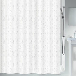 Spirella - Rideau de douche Polyester wet 240x200cm Blanc effet perlé
