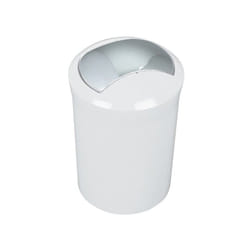 Spirella 7610583017697 poubelle 5 L Rond Polystyrène Blanc