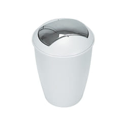 Spirella 7610583042644 poubelle 5 L Rond Polypropylène (PP) Blanc