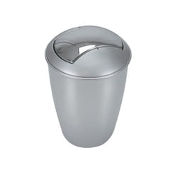 Spirella 7610583042651 poubelle 5 L Rond Polypropylène (PP) Gris, Argent