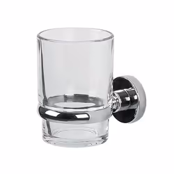 Spirella 7610583064264, Support de brosse à dent monté au mur, Verre, Acier, Acier inoxydable, Transparent, 70 mm, 100 mm, 10 ...