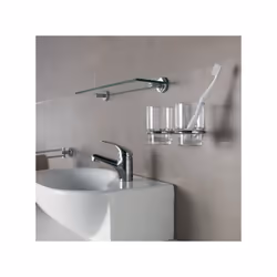 Spirella 7610583064301 porte-brosses à dents Transparent Support de brosse à dent monté au mur