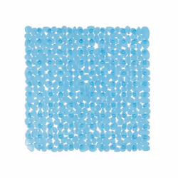 Spirella TAPIS FOND DE DOUCHE, Bleu, Monochromatique, Carré, Polyvinyl chloride (PVC), 54 x 54 cm