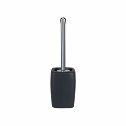 Spirella 7610583080813, Support et brosse pour toilettes, Noir, Grès, 115 mm, 115 mm, 420 mm