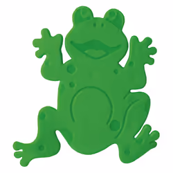 Spirella Frogtime, Tapis de bain anti-dérapant, Enfants, Vert, PVC, Lavage en machine, 30 °C