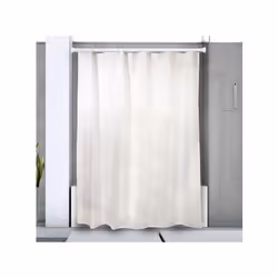 Barre tringle pour rideau de douche ou baignoire extensible de la marque Spirella MONTAGE FACILE: Pas de perçage ni outil néc ...