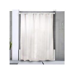 Spirella - Barre tringle pour rideau de douche ou baignoire extensible sans perçage en Alu kreta 75-125cm Blanc