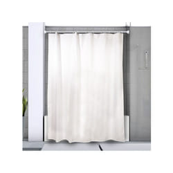Spirella - Barre tringle pour rideau de douche ou baignoire extensible sans perçage en Alu kreta 75-125cm Finition Brillante