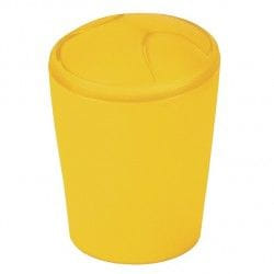 Spirella 7610583104854 poubelle 5 L Rond Polypropylène (PP) Jaune