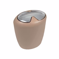 Spirella 7610583105554, 7 L, Rond, Polyrésine, Beige, Blanc, Manuel, 250 mm