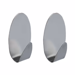 2 crochets muraux pour serviette METAL OVAL, un accessoire de salle de bain qui associe à merveille l'élégance et la fonction ...