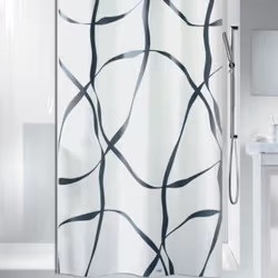 Spirella 7610583117663, Motif, Anneau, Polyester, Gris, Blanc, 30 °C, 1800 mm