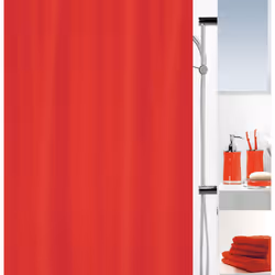 Spirella 10.12535, Monochromatique, Anneau, Polyester, Rouge, Lavage en machine, 40 °C