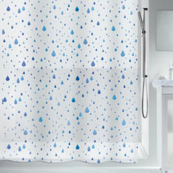 Spirella 7610583130402 rideau de douche Anneau Poly-acétate de vinyle (PEVA) Bleu, Blanc