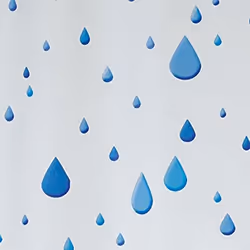 Spirella 7610583130402 rideau de douche Anneau Poly-acétate de vinyle (PEVA) Bleu, Blanc