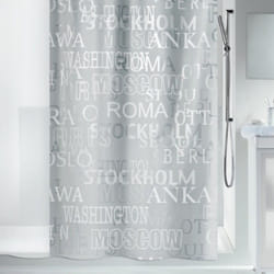 Spirella 7610583130440 rideau de douche Anneau Poly-acétate de vinyle (PEVA) Argent