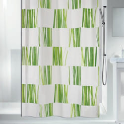 Spirella 7610583132451 rideau de douche Anneau Polyester Vert, Blanc