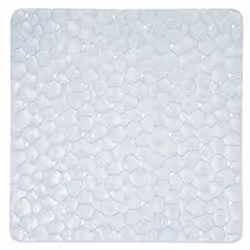 Spirella 7610583135179, Tapis de bain anti-dérapant, Adultes, Transparent, PVC, 550 mm, 550 mm