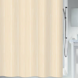 Spirella 7610583144171 rideau de douche Anneau Polyester Beige, Blanc