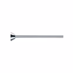 Spirella 7610583147110, Tringle droite à rideau de douche, Chrome, Acier inoxydable, 1,27 cm
