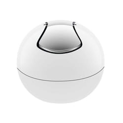 Spirella 7610583149640 poubelle 1 L Rond Polypropylène (PP) Argent, Blanc