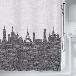 Spirella 7610583155580, Image, Anneau, Polyester, Noir, Blanc, 30 °C, 1800 mm