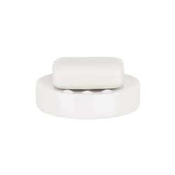 Porte savon Porcelaine tube Blanc Spirella