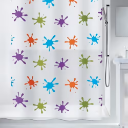 Spirella 7610583161338 rideau de douche Anneau Poly-acétate de vinyle (PEVA) Multicolore