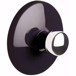 Spirella Bowl, Intérieure, Crochet pour serviette, Noir, Acrylonitrile-Butadiène-Styrène (ABS), Bande adhésive, Rond