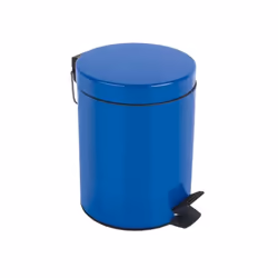 Spirella 7610583163844, 3 L, Rond, Acier, Bleu, Plastique, Pédale